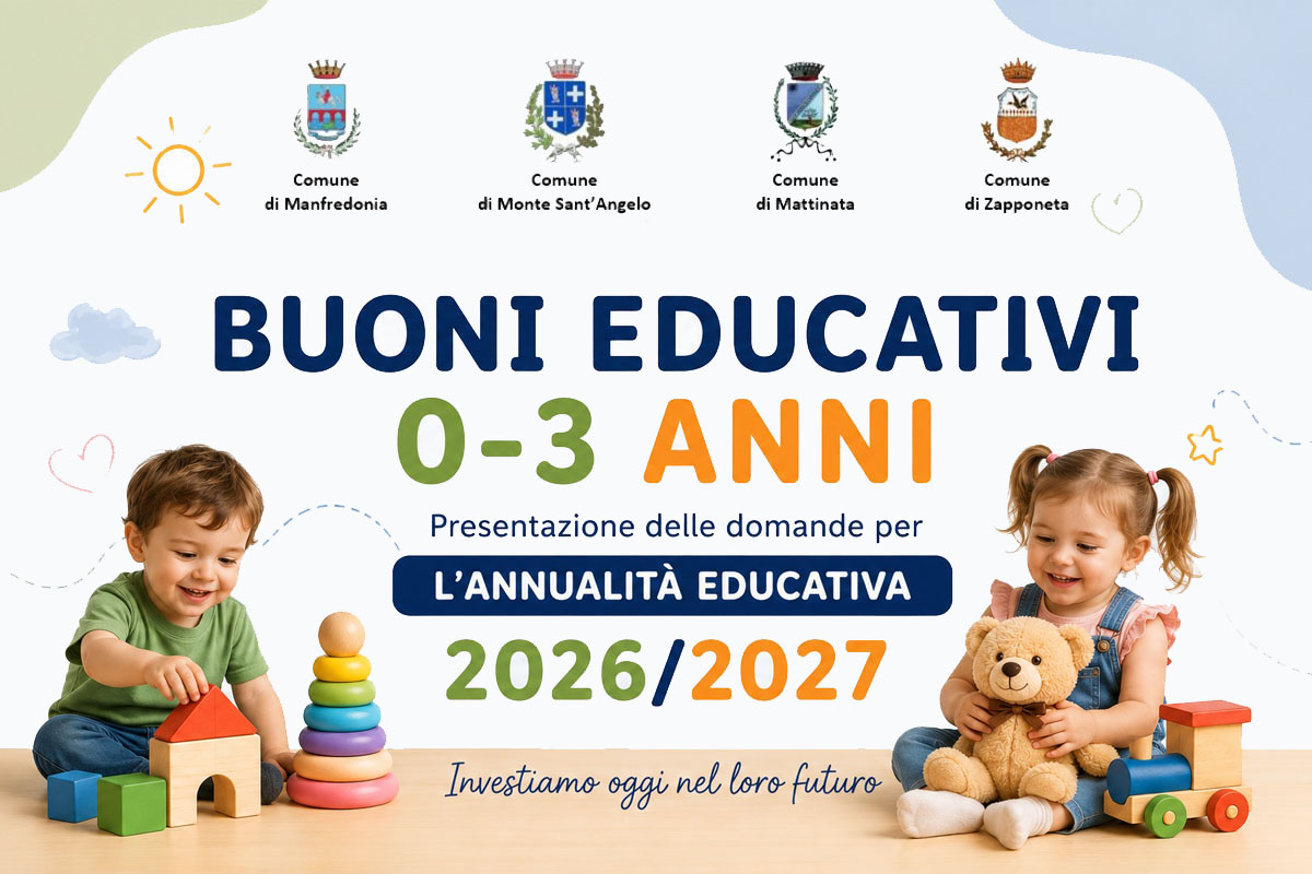 Buoni Educativi 0-3 anni. Presentazione delle domande per l\'Annualit� Educativa 2026/2027