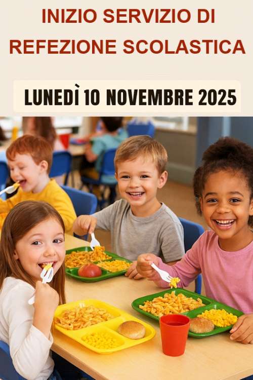 Inizio servizio di refezione scolastica per gli alunni della scuola dell\'infanzia statale.