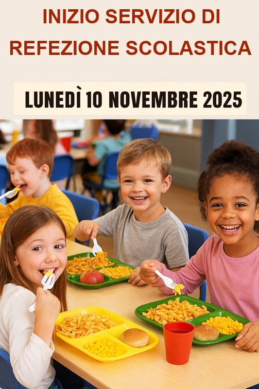 Inizio servizio di refezione scolastica per gli alunni della scuola dell\'infanzia statale.