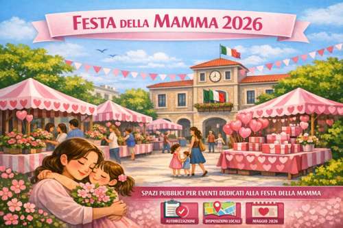 Concessione temporanea di posteggi per il commercio su aree pubbliche in occasione della Festa della Mamma 2026