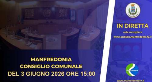 Convocazione del Consiglio Comunale per il giorno 3 giugno 2026 ore 15:00