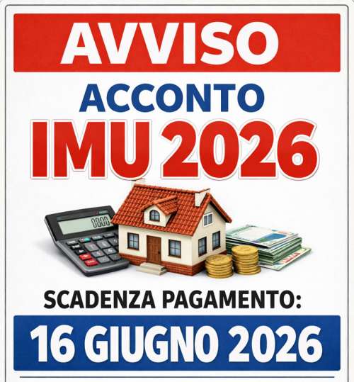Avviso scadenza acconto IMU 2026
