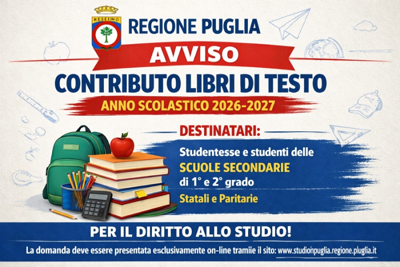 Contributo libri di testo anno scolastico 2026-2027