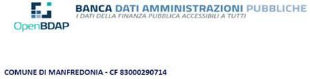 Banca dati opere pubbliche Comune di Manfredonia